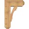 Ekena Millwork Olympic Craftsman Smooth Bracket w/ Offset Brace, Western Red Cedar, 7 1/2"W x 18"D x 26"H BKT0806X18X26OLY04SWR - alternate 2